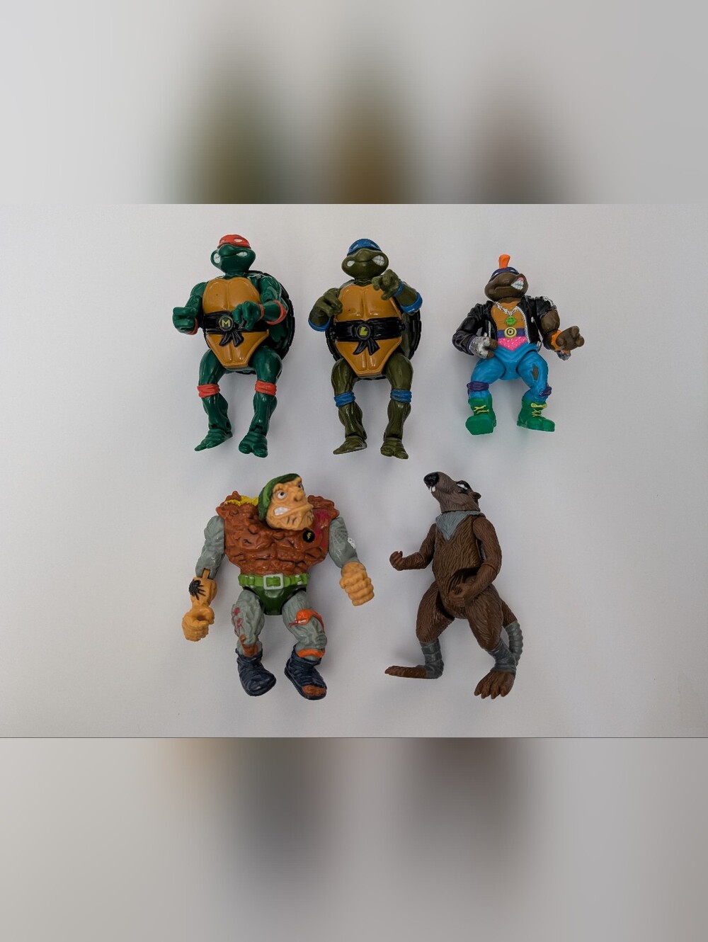 Vintage Teenage Mutant Ninja Turtles Figure Lot Of 5 - Tmnt - Action Figures